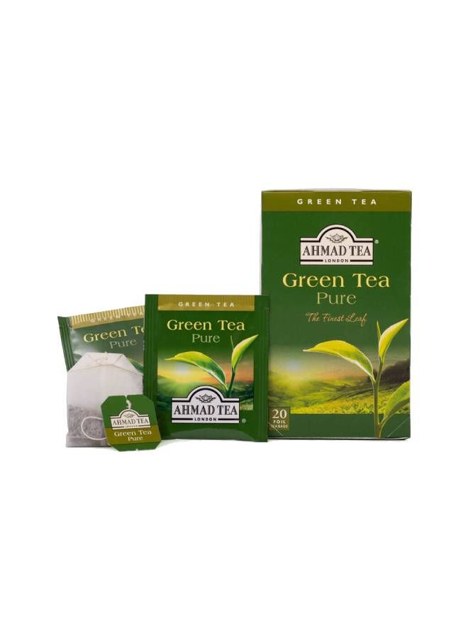 أحمد تي أكياس شاي أخضر نقي من 20 قطعة - Image 3