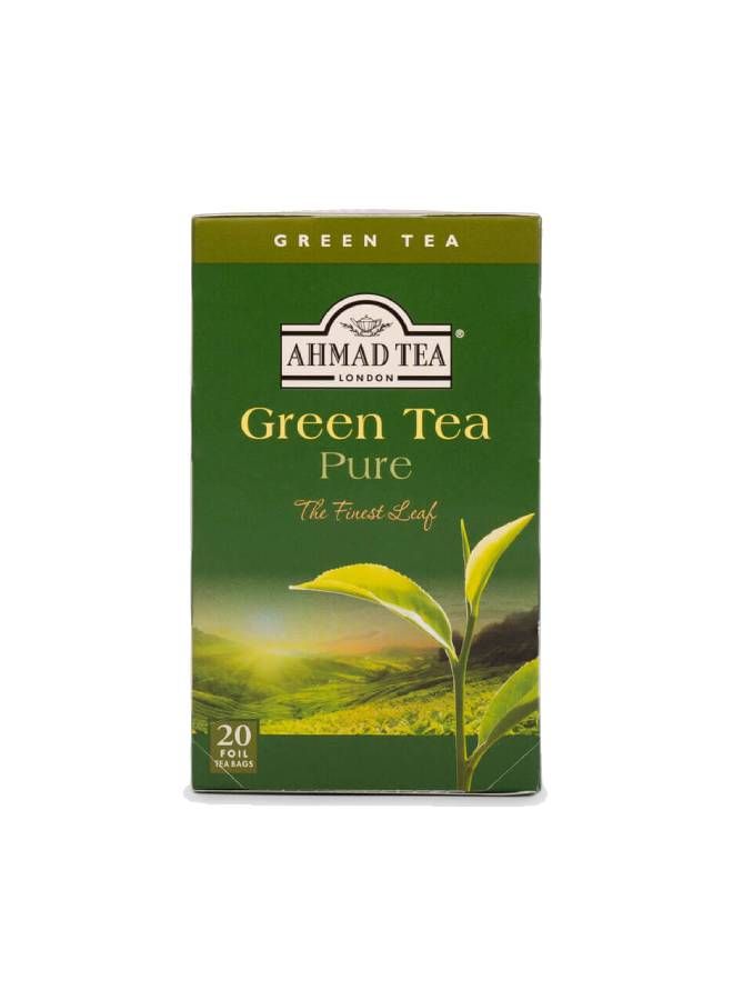 أحمد تي أكياس شاي أخضر نقي من 20 قطعة - Image 2