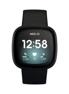 Fitbit Versa 3 Health & Fitness Smartwatch with 6-months Premium Membership Included Built-in GPS Daily Readiness Score and Up To 6+ Days Battery Black/Black Aluminium  - Image 3