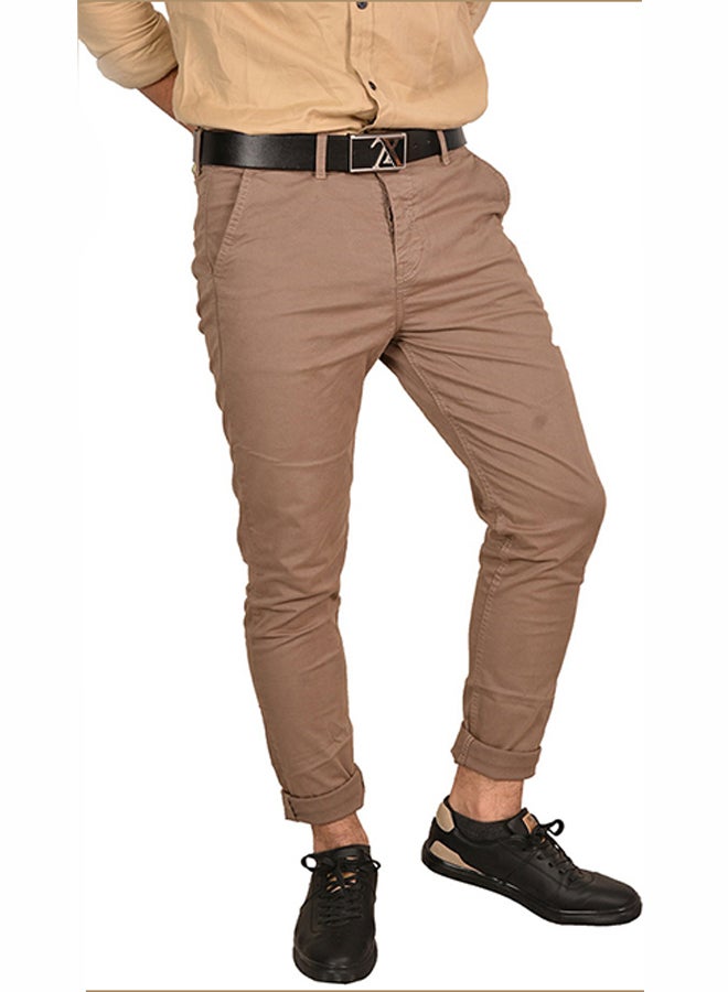 WHITE RABBIT Casual Solid Chino Pant Café  - Image 1