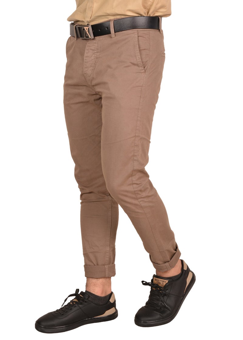 WHITE RABBIT Casual Solid Chino Pant Café  - Image 2