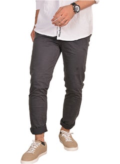 Casual Solid Chino Pant Dark Grey - v1603798178/N41318170V_1