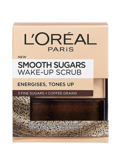 Smooth Sugar Wake-Up Coffee Face and Lip Scrub Brown 50ml