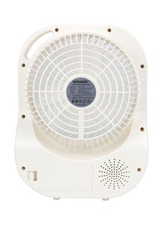 SONASHI 6 Inch Rechargeable Mini Fan With Led Light - 3 Speeds High/Medium/Low | Solar Charge & Power Bank Functions | Continuous Working Of 3 Hours(High), 6 Hours(Mid) & 14 Hours(Low) SRF-607NB Black/White  - Image 3
