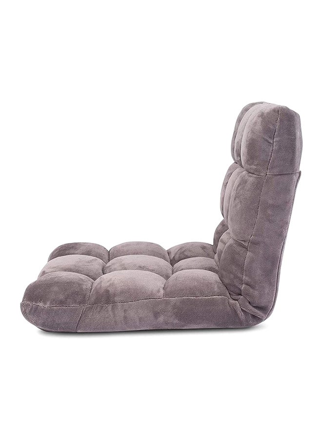 Generic - Foldable Chair With Head Cushion Grey 120x50x15cm - Image 1