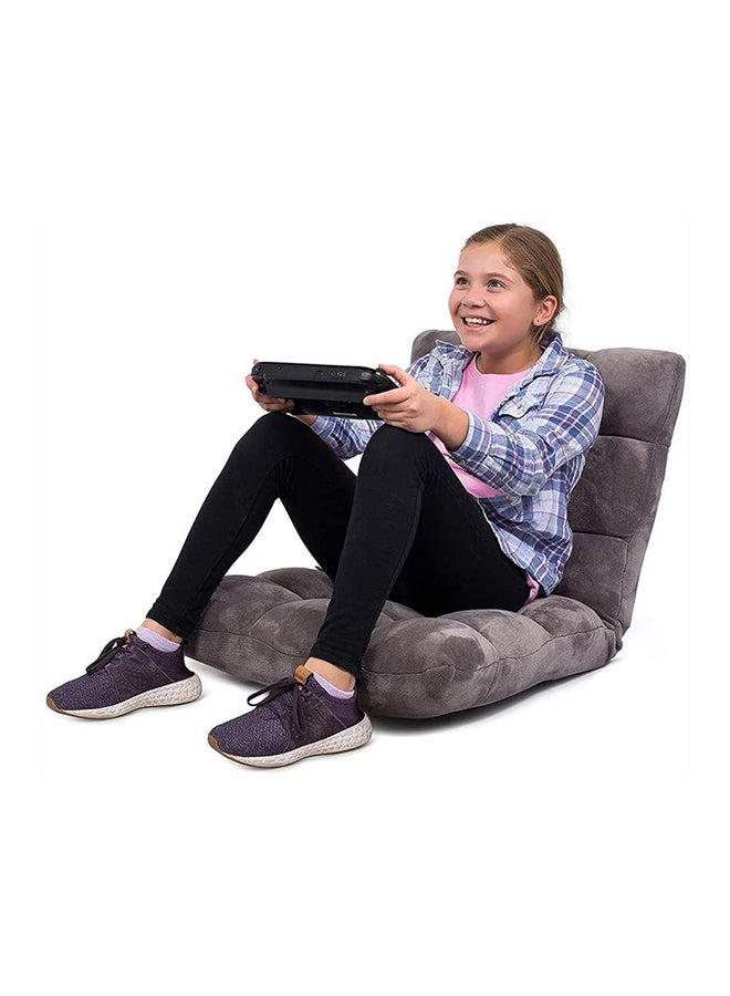 Generic - Foldable Chair With Head Cushion Grey 120x50x15cm - Image 1