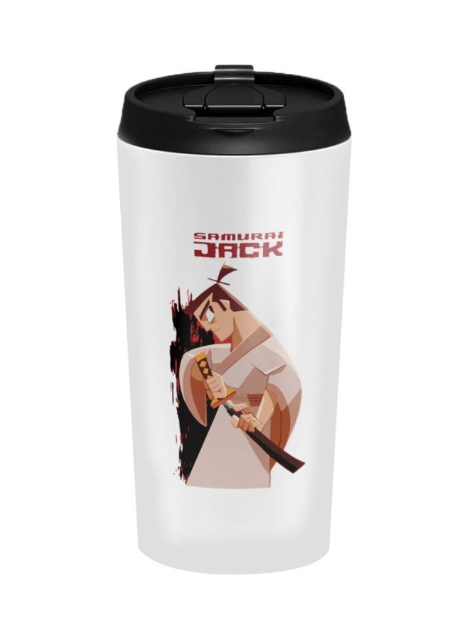 LOUD UNIVERSE Stainless Steel Travel Tumbler With Acrylic Lid White/Brown/Black  - Image 1