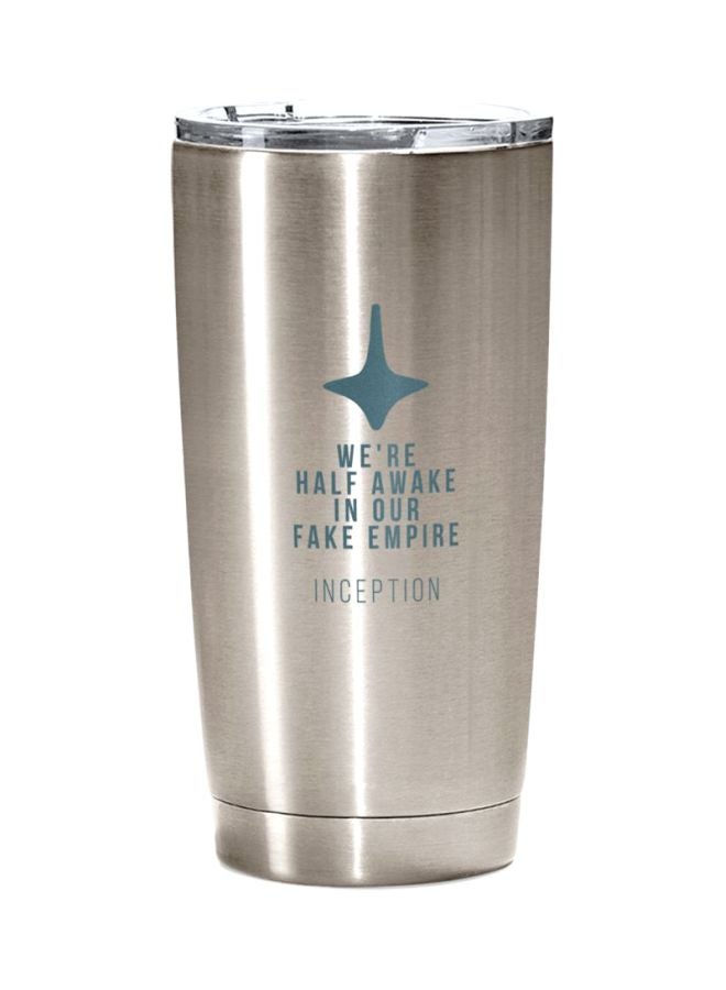 LOUD UNIVERSE Stainless Steel Travel Tumbler With Acrylic Lid Silver/Red/Yellow 