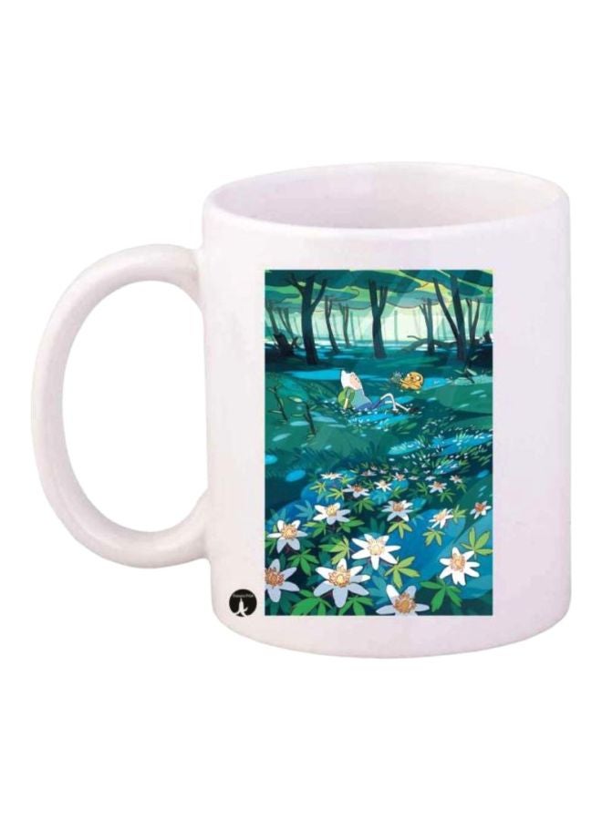BP Adventure Time Printed Mug White/Green/Blue