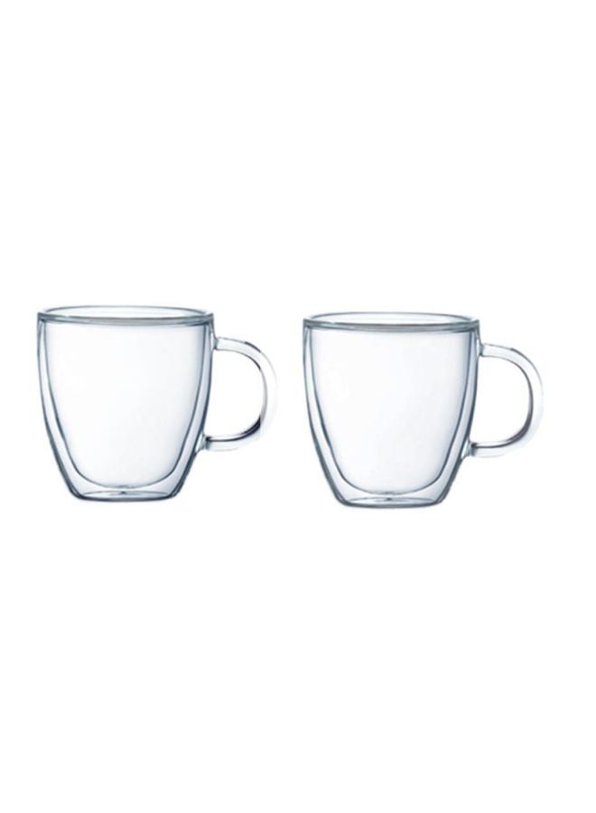 بلاك ستون طقم أكواب بجدار مزدوج مكون من قطعتين شفاف 100ملليلتر - Image 1