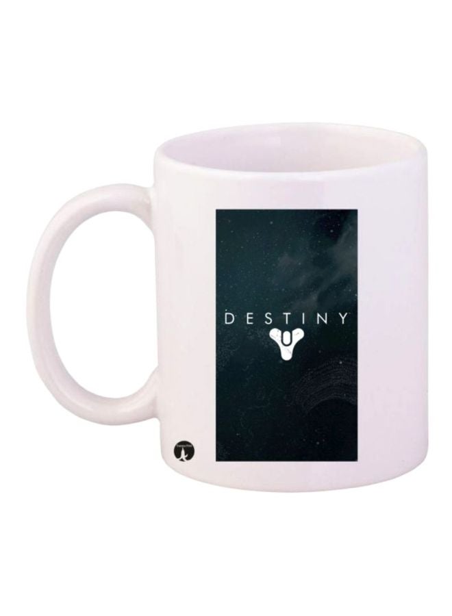 The Video Game Destiny Printed Mug White/Black