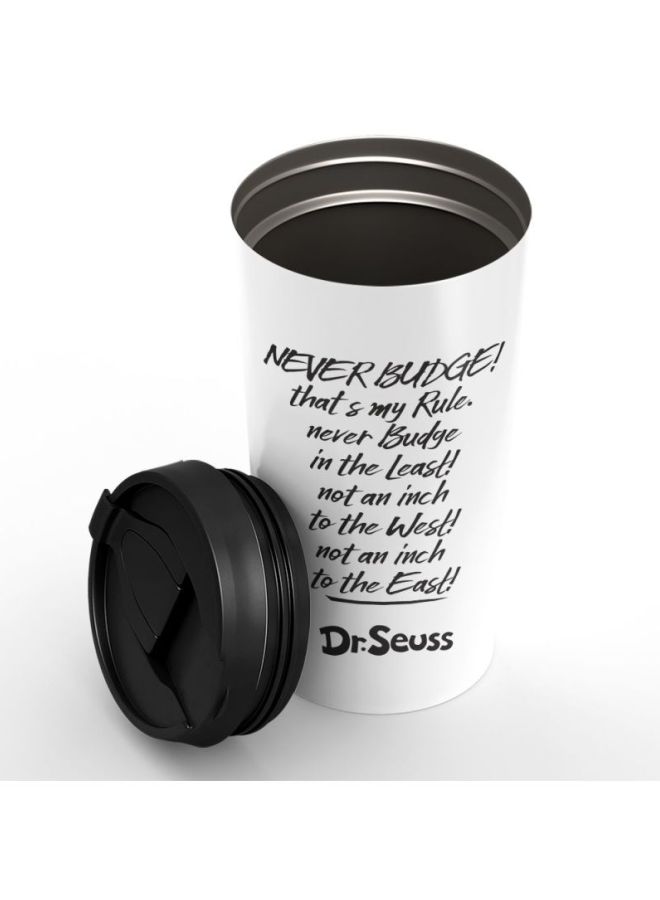 LOUD UNIVERSE Stainless Steel Travel Tumbler With Acrylic Lid White/Black  - Image 2