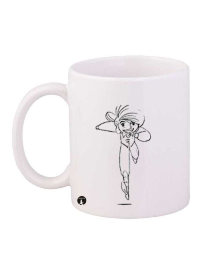 Anime Jazeerat Al Kanz Printed Mug White/Black