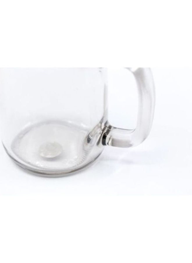 LOUD UNIVERSE Glass Mason Jar With Lid And Straw Clear/Silver/Blue  - Image 3