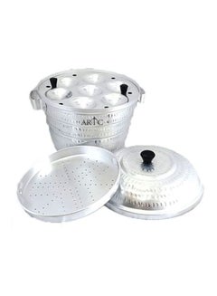 ARTC 16-Piece Idli Maker Pot Silver 33.02 x 33.02 x 33.02cm  - Image 2