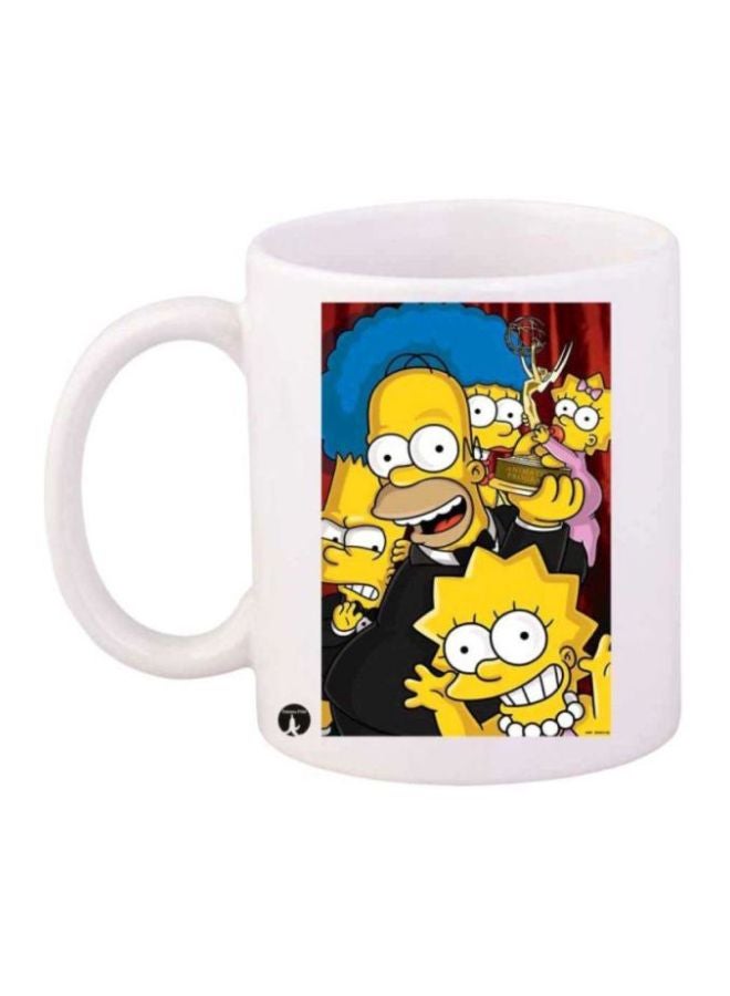 BP The Simpsons Printed Mug White/Yellow/Black