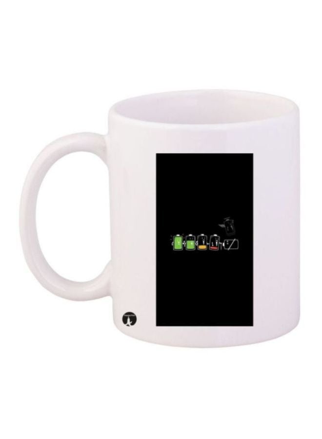 BP Battery Printed Mug White/Black/Green