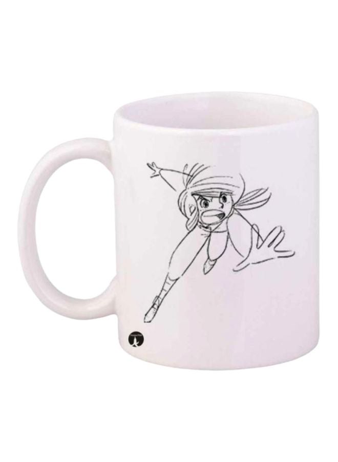 BP Anime Jazeerat Al Kanz Printed Mug White/Black