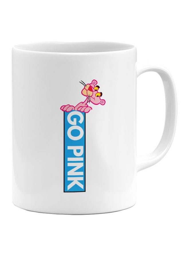 LOUD UNIVERSE Ceramic Coffee Mug White/Blue/Pink 10x8x8cm 