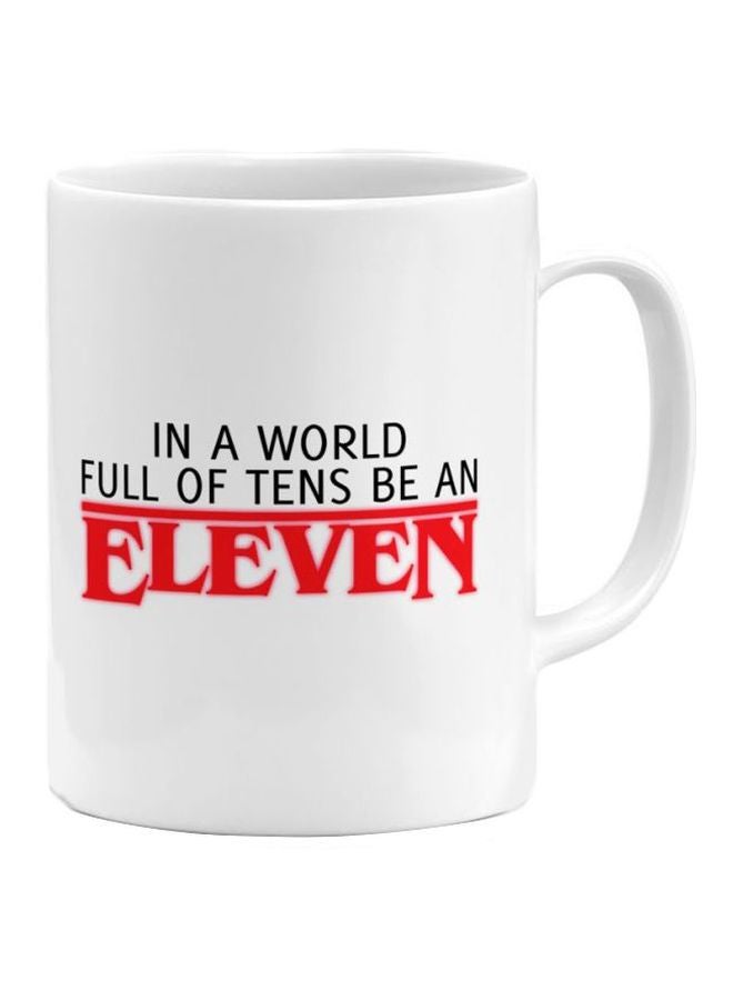 LOUD UNIVERSE Ceramic Coffee Mug White/Red/Black 10x8x8cm 
