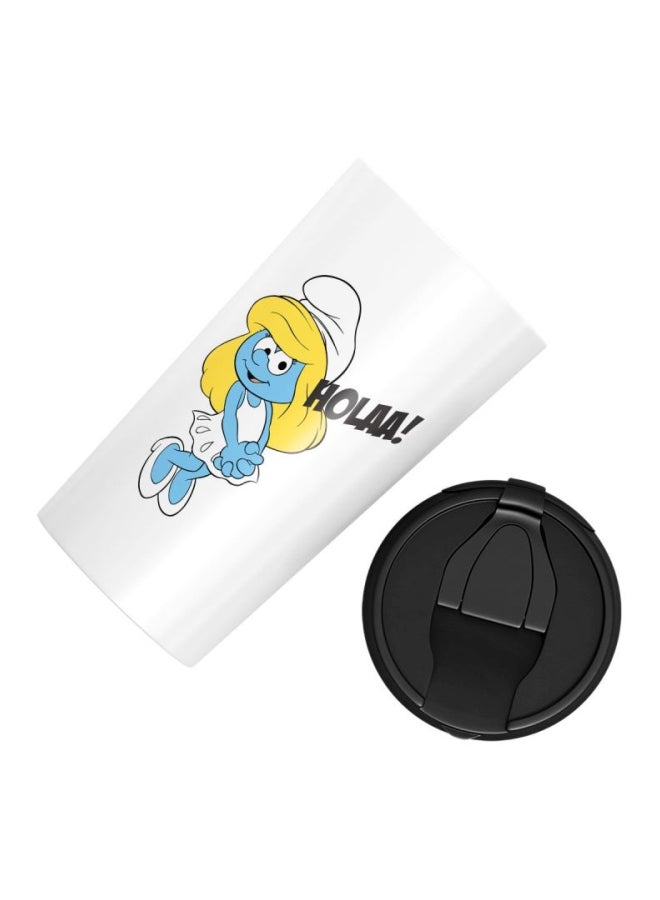 LOUD UNIVERSE Stainless Steel Travel Tumbler With Acrylic Lid White/Black/Blue  - Image 3
