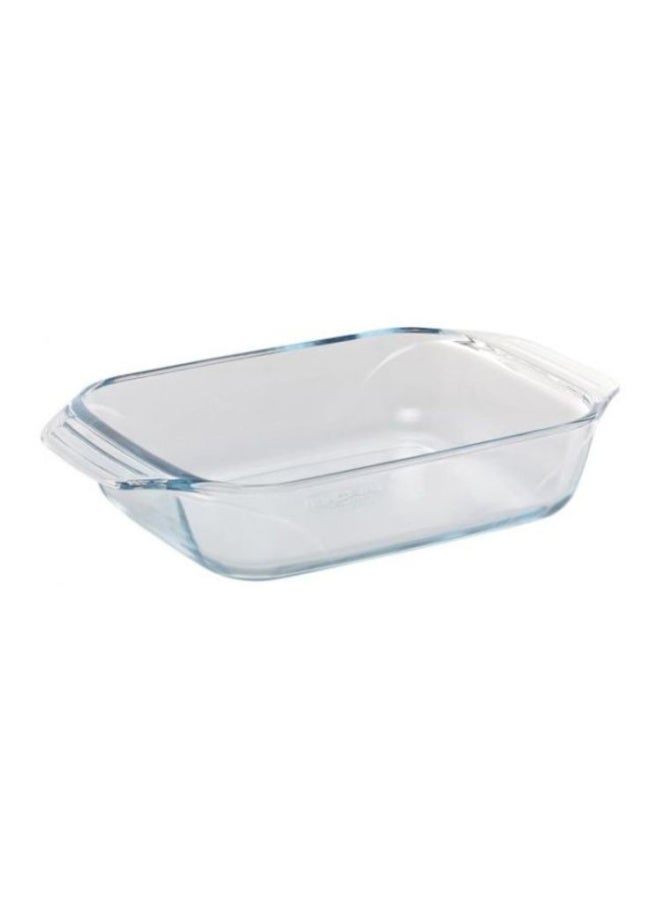 PYREX 3-Piece Glass Roaster Set Clear Small Roaster 31x20x6.2, Medium Roaster 35x23x6.5, Large Roaster 39x25x6.8cm - Image 2