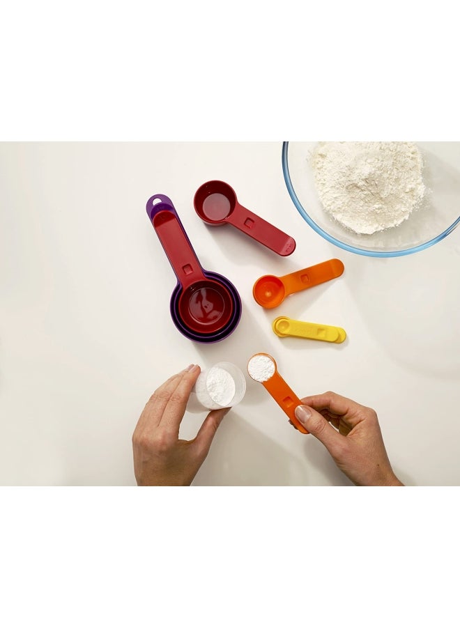 Joseph Joseph 8-Piece Nest Measuring Cup Set Blue/Red/Yellow Cup 1.25, Cup 2.5, Cup 5, Cup 15, Cup 60, Cup 85, Cup 125, Cup 250ml  - Image 4
