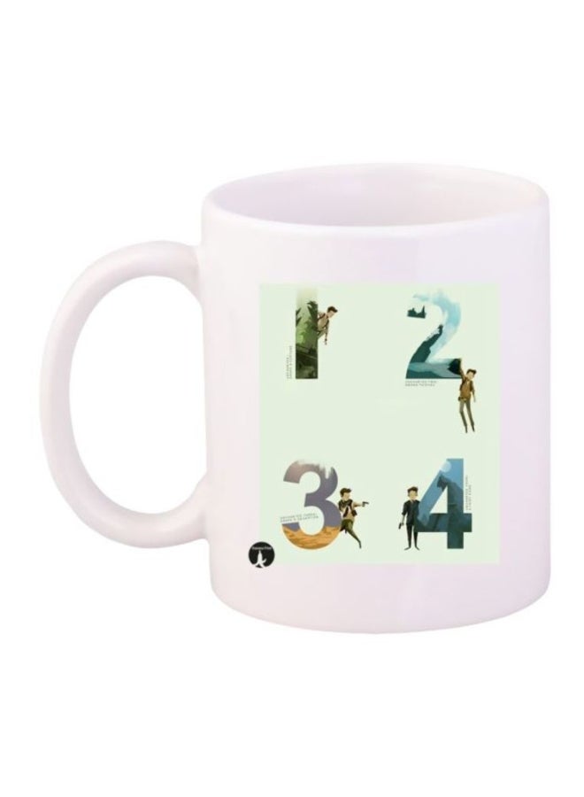 BP Printed Uncharted Mug White/Blue/Grey