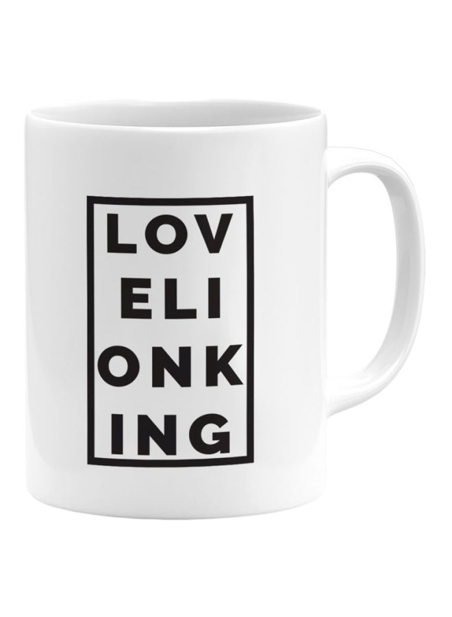 LOUD UNIVERSE Ceramic Coffee Mug White/Black  - Image 1