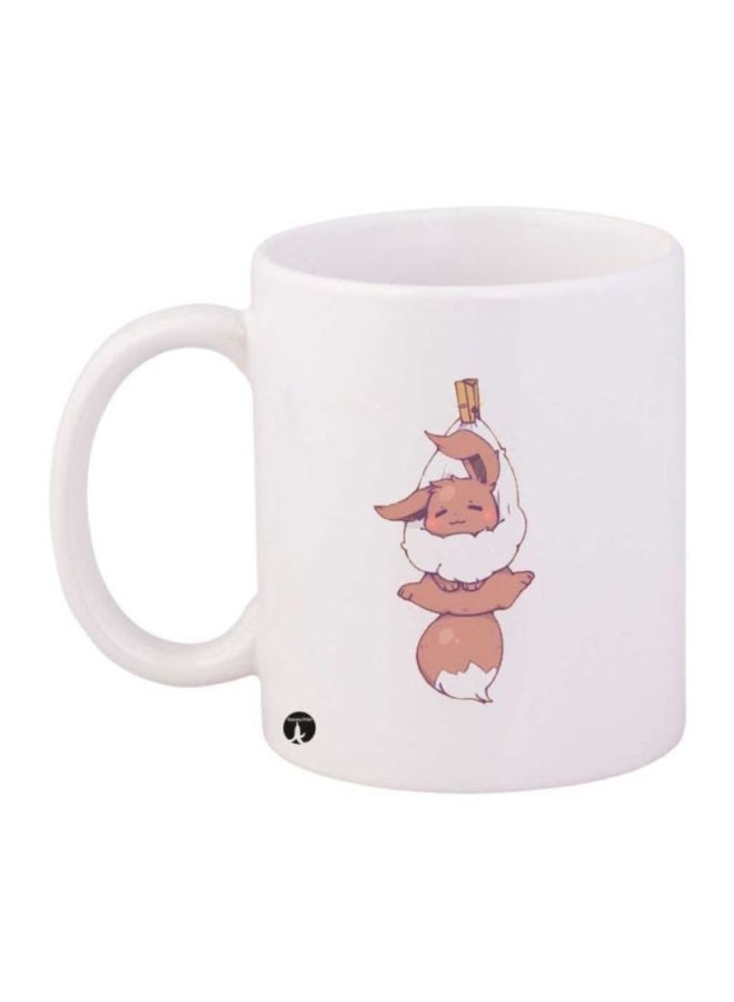 BP Pokemon Printed Mug White/Brown