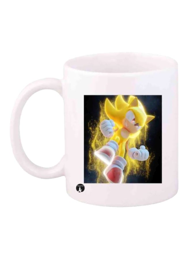 BP Printed Sonic Mug White/Yellow/Black