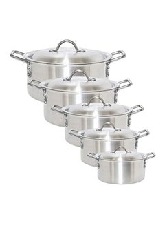 ARTC 10-Piece Aluminium Cookware Set Silver 28cm  - Image 2