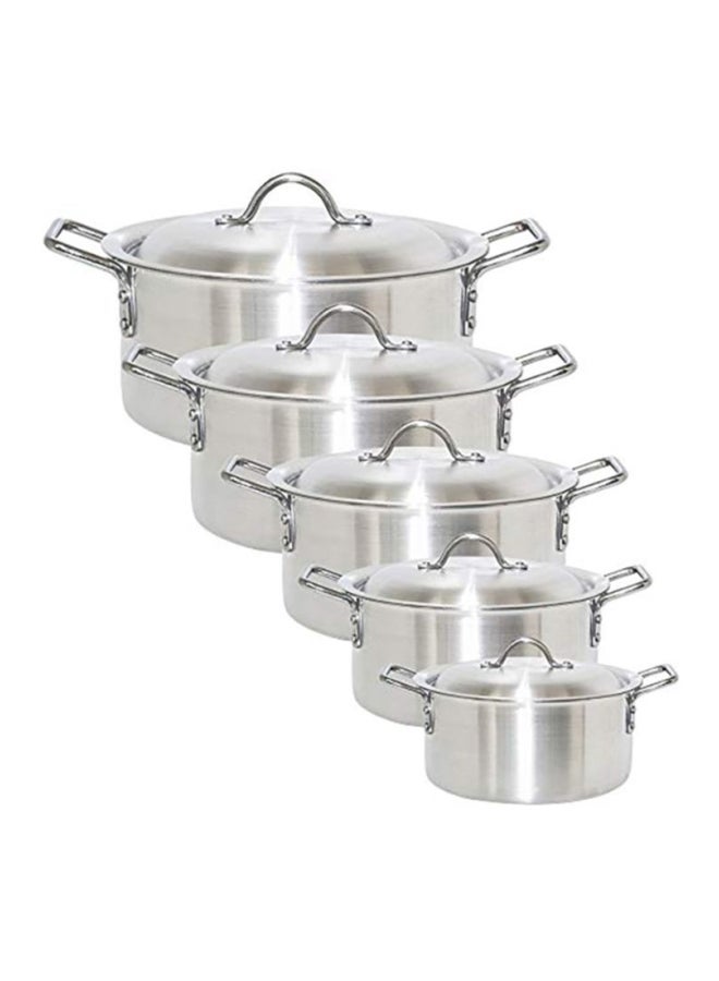 ARTC - 10-Piece Aluminium Cookware Set Silver 28cm - Image 1