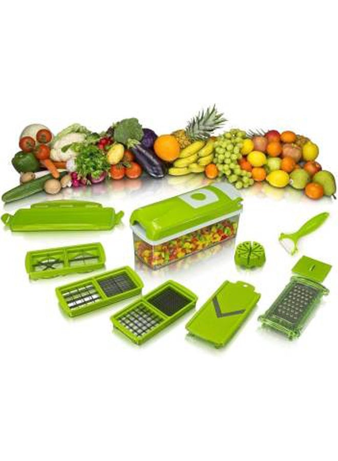 Multifunction Vegetable And Fruit Slicer Green/White - Image 2