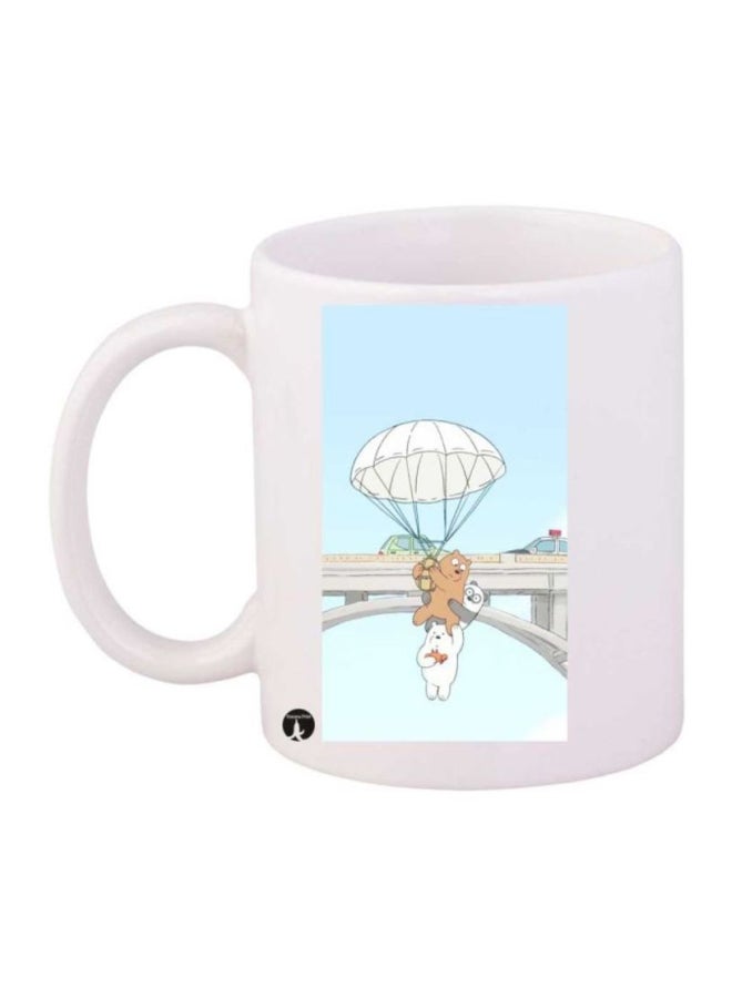 BP We Bare Bears Printed Mug White/Blue/Brown