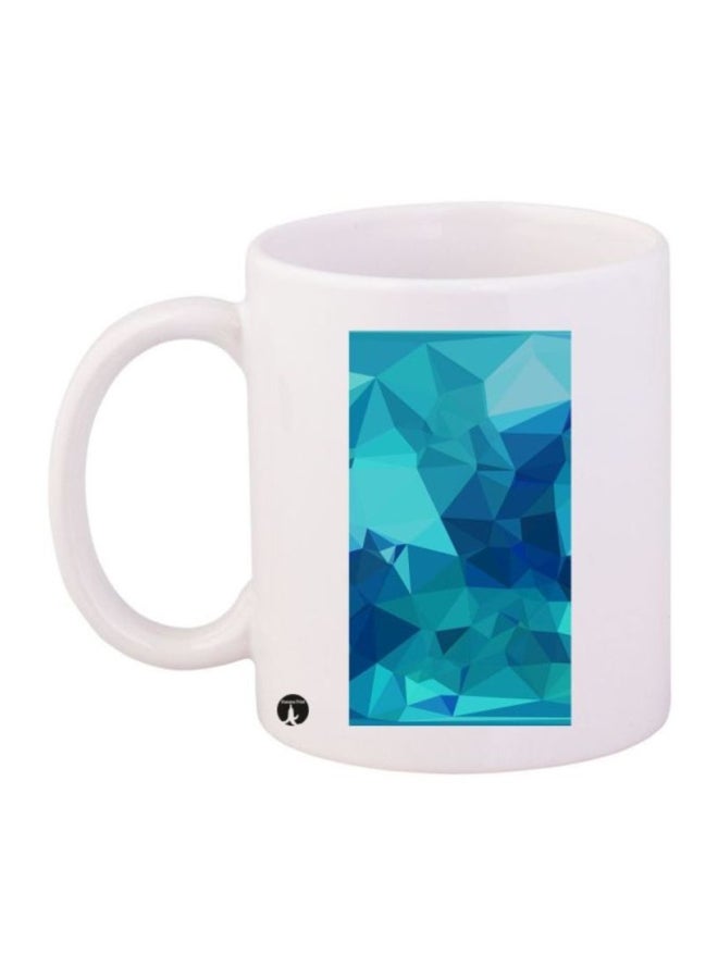 BP Triangle Printed Mug White/Blue