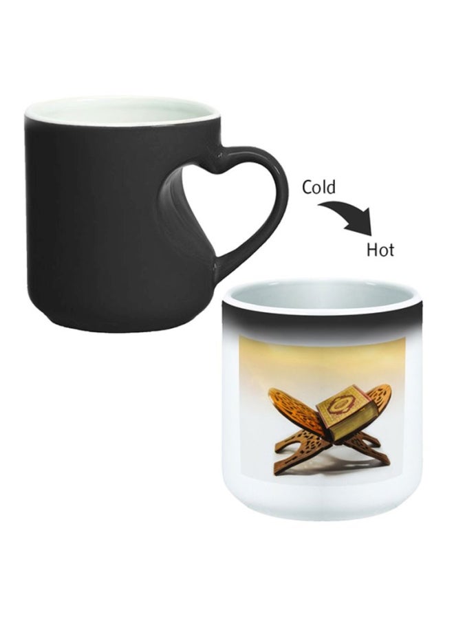 Decalac Ceramic Magic Coffee Mug With Handle Black - Image 2