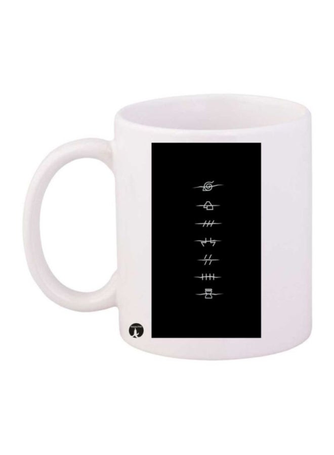 بي بي مج مطبوع بشخصية الإنيمي هامتارو أبيض/ أسود