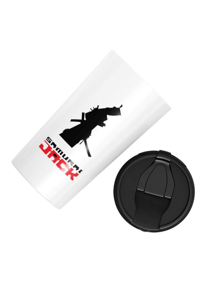 LOUD UNIVERSE Samurai Jack Printed Stainless Steel Tumbler With Lid White/Black/Red  - Image 3