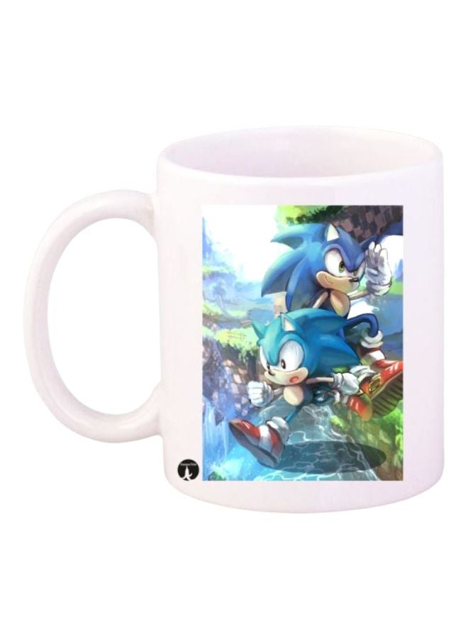 بي بي قدح مطبوع بلعبة Sonic أزرق/أبيض/أخضر 