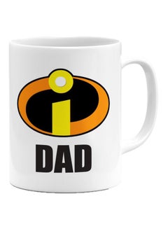 LOUD UNIVERSE Dad Printed Coffee Mug White/Black/Yellow 