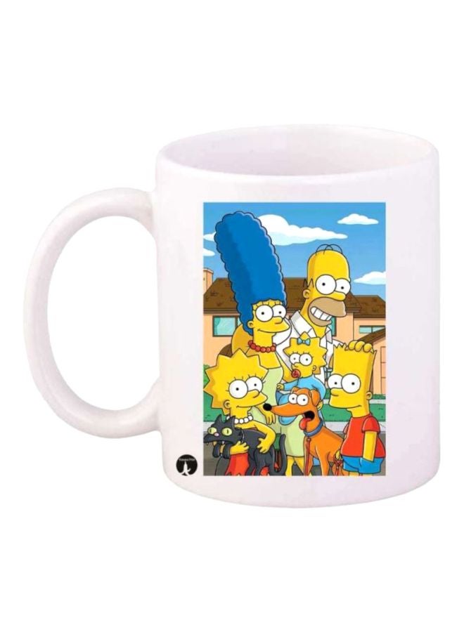 BP The Simpsons Printed Mug White/Blue/Yellow