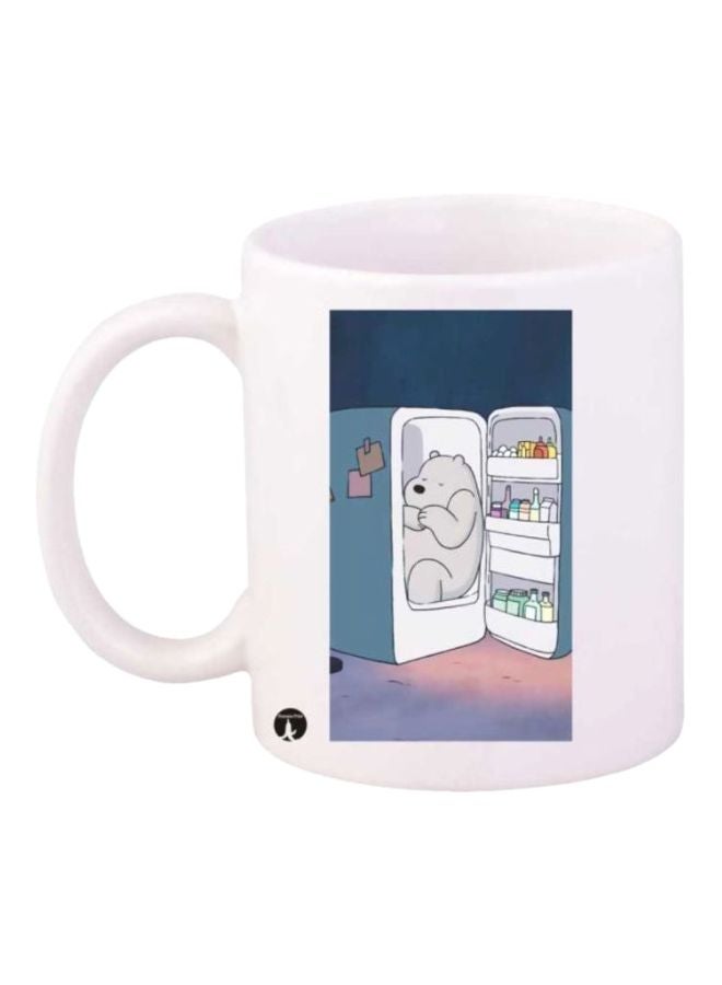 We Bare Bears Printed Mug White/Blue/Pink