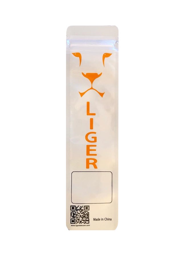 Liger - Silicone Watch Bracelet For Huawei Talk Band B3/B3 Lite Orange/Black - Image 1