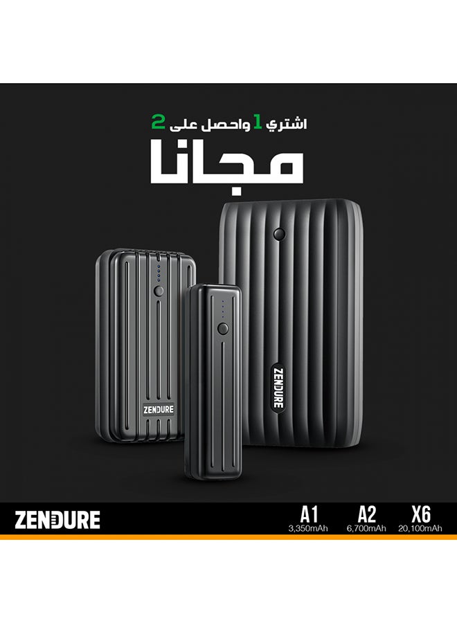 ZENDURE - 30100.0 mAh 3-Piece General Travel Charge Pack Black - Image 1