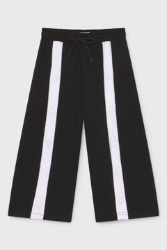 BlueAge Pure Sport Knitted Front Lining Sweatpants Black/White  - Image 1