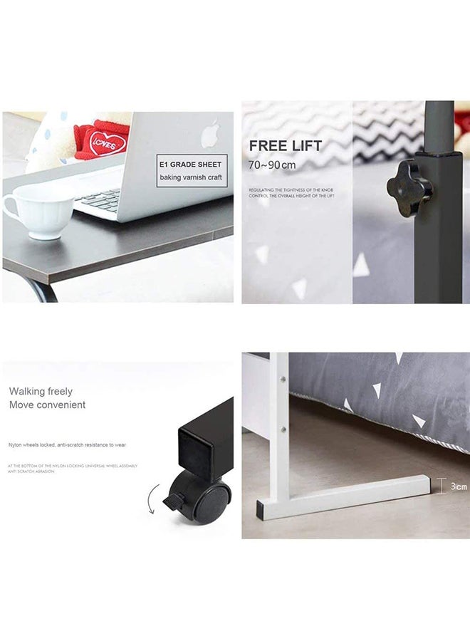 Generic - Adjustable Table Black 80x40cm - Image 1