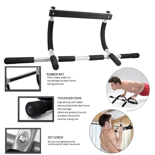 Kanteen Store - 2-Piece Pull Up Bar With Abdominal exercises wheel Set 100cm - Image 1