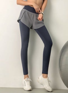 كياوكاي بنطال ضيق سادة 2 في 1 أزرق/رمادي  - Image 4