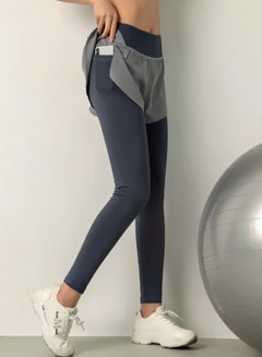 كياوكاي بنطال ضيق سادة 2 في 1 أزرق/رمادي  - Image 5